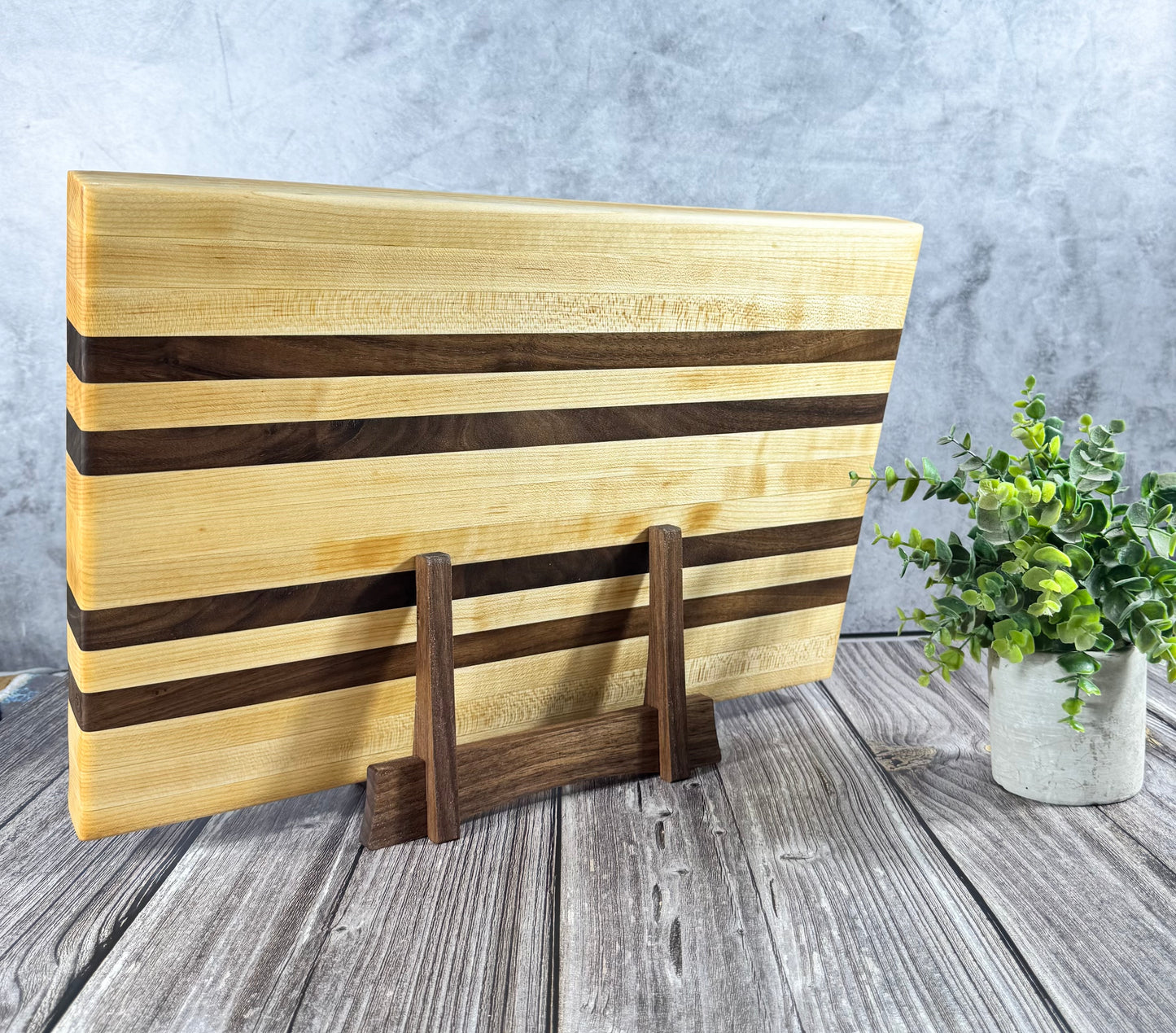 Display Stand Solid Wood Walnut