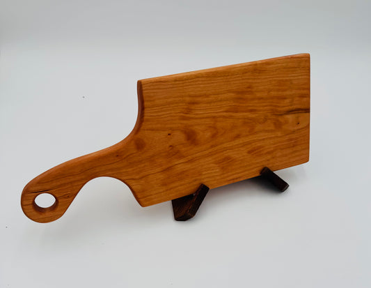 Solid Cherry Wood charcuterie /cheese Board/ cutting board/with handle