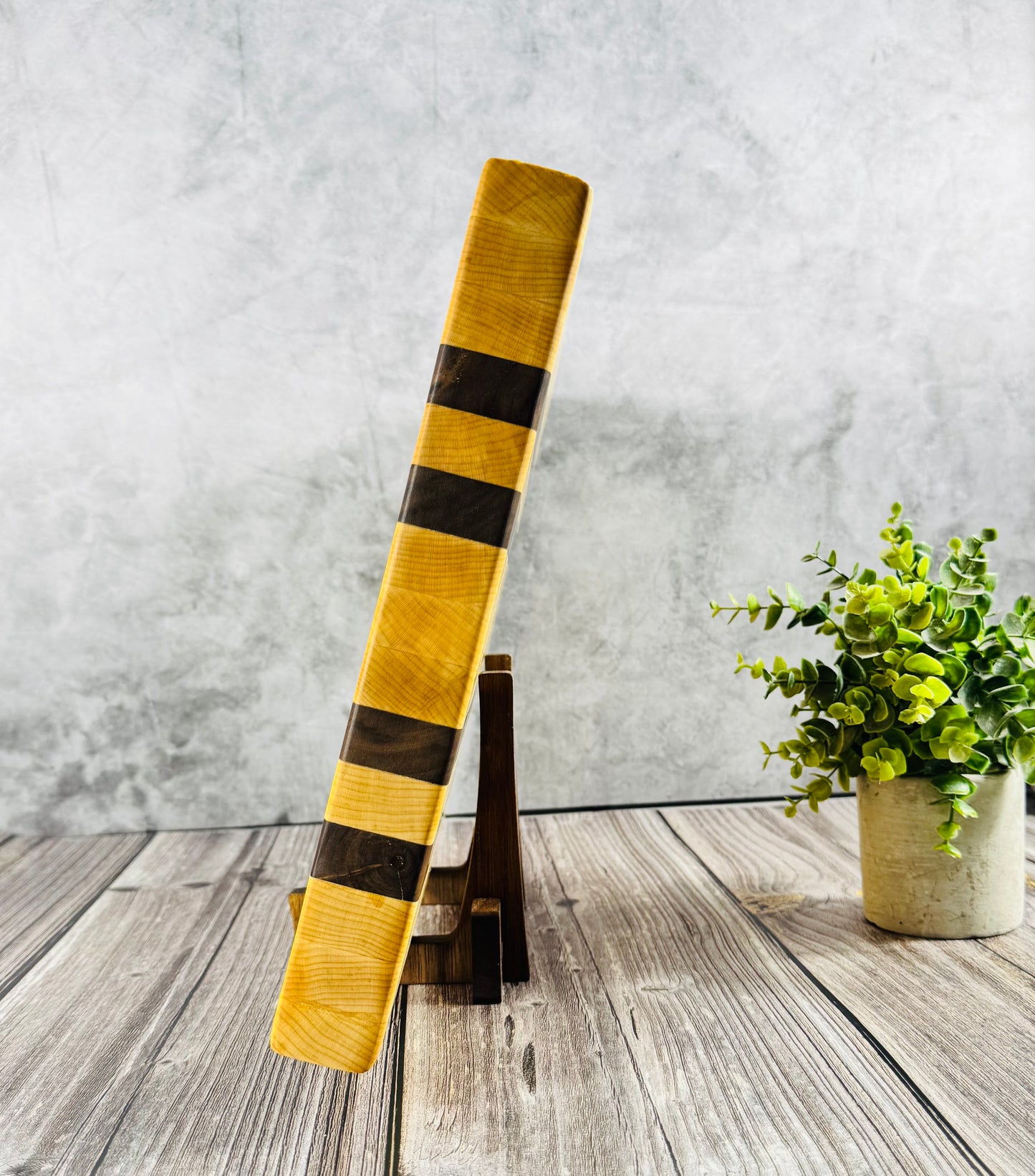 Display Stand Solid Wood Walnut