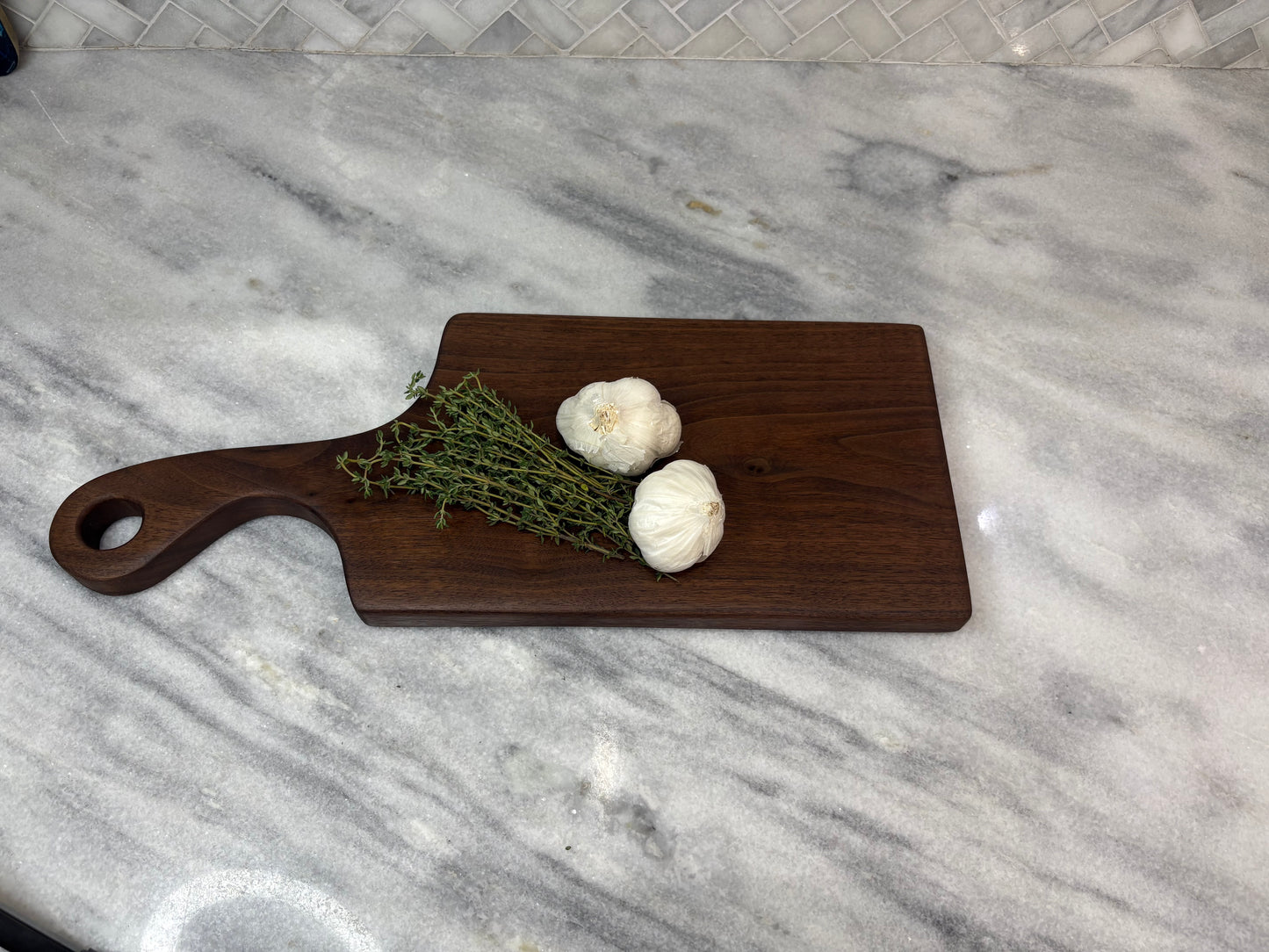 Beautiful Solid Black Walnut Cheese Board/Charcuterie Board/Cutting Board