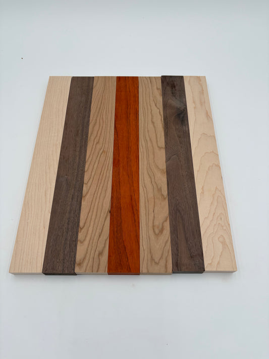 Wood Exotic Cutting Board Kit 2 Cherry 2 Black Walnut 2 Cherry 1 Padauk
